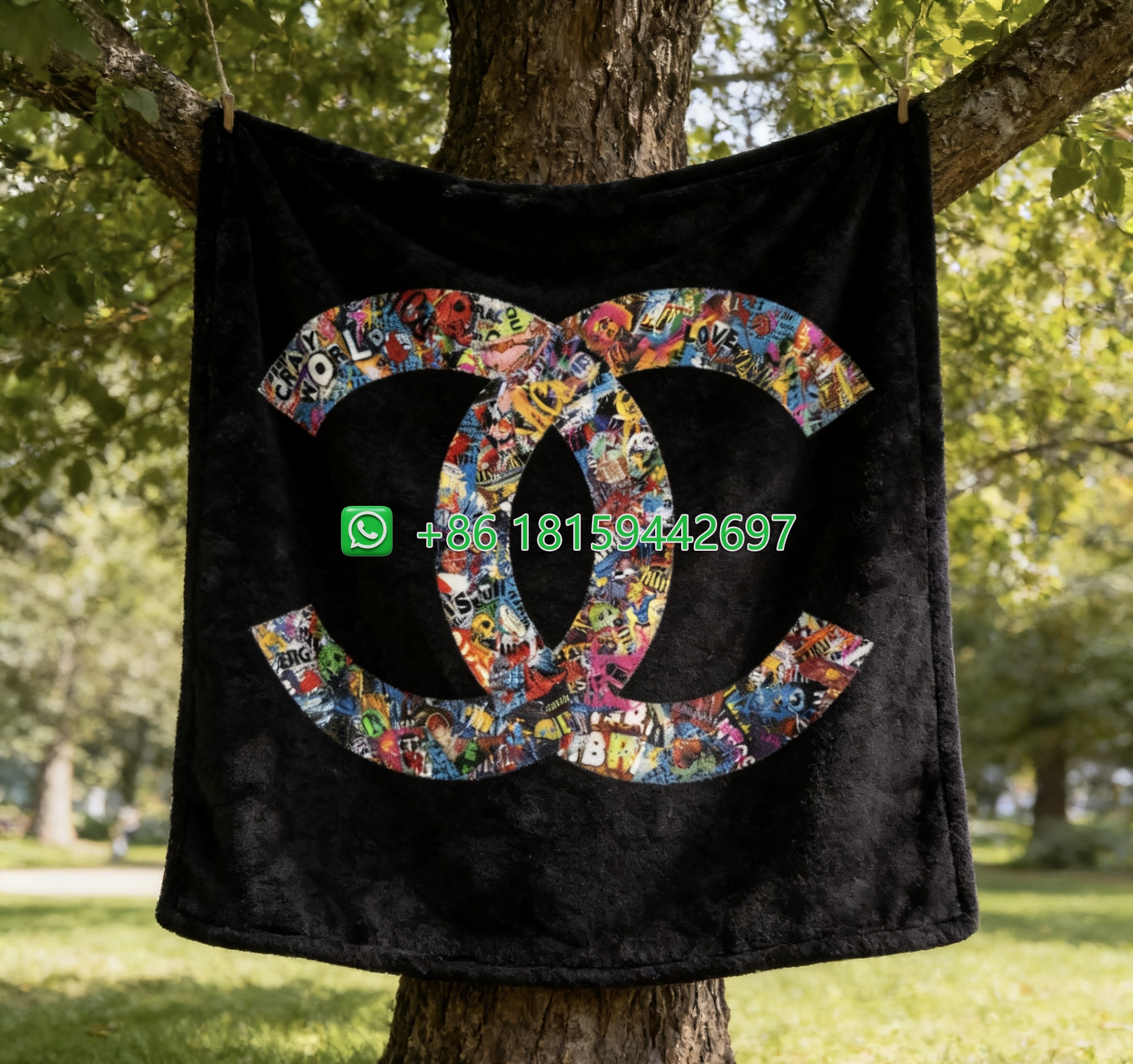 Chanel Throw Blankets
